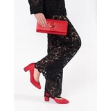 GOODIN Red suede women's pumps | ePonuda.com