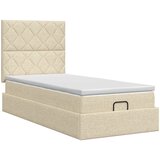  Podesivi krevet s madracem Krem 90 x 190 cm Tkanina | shoptok.hr