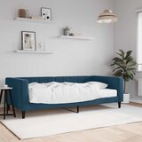  Dnevni krevet s madracem plavi 100 x 200 cm baršunasti | shoptok.hr