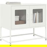 vidaXL TV omarica Bela 68x39x60,5 cm Hladno valjano jeklo | Shoptok.si