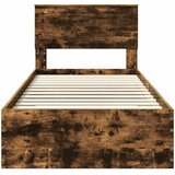  Krevetna konstrukcija Dimljeni hrast 90 x 200 cm | shoptok.hr