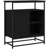 vidaXL Komoda črna 69x35x80 cm inženirski les, (20955350) | Shoptok.si