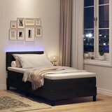  LED Box Spring Krevet s LED trakama Crna 80 x 200 cm Baršun | shoptok.hr