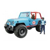 Bruder Džip Cross country plavi sa figurom ( 025410 ) | ePonuda.com