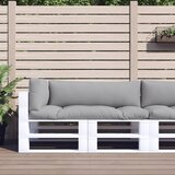  Jastuci za palete 3 kom sivi od tkanine | shoptok.hr