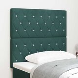  LED glava kreveta s LED trakama Tamnozelena 90 cm Baršun | shoptok.hr