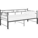  Okvir za krevet na razvlačenje crni metalni 90 x 200 cm | shoptok.hr