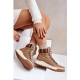 Kesi Leather women's insulated ankle boots Lee Cooper beige Cijene