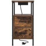  Noćni ormar Dimljeni hrast 30 x 48 x 61 cm Konstruirano drvo | shoptok.hr