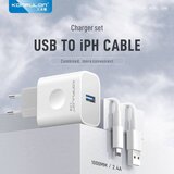 Konfulon Kućni punjač C69A+DC05 QC 15W/ USB na iPhone lightning beli 1m | Eponuda.com