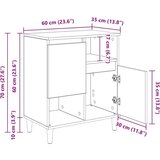  Stranske omare 3 pcs Star les 60 x 35 x 70 cm Konstruiran les, (5000107446) | Shoptok.si