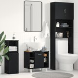  Kupaonski ormar Crni hrast 60 x 32 x 54 cm Konstruirano drvo | shoptok.hr