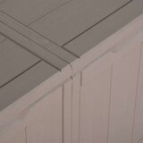 vidaXL Vrtna škatla 270 L rjava PP | Shoptok.si