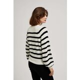Marisse Pearl Black Striped Crew Neck Sweater | Eponuda.ba