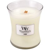 WoodWick linen dišeča svečka 275 g unisex | Shoptok.si
