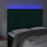  LED uzglavlje tamnozeleno 144x5x118/128 cm baršunasto | Eponuda.com