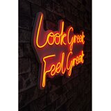 Wallity Dekorativna plastična LED rasveta Look Great Feel Great Red Cene