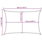  Jedro za zaštitu od sunca 160 g/m² bež 2 x 3 m HDPE | shoptok.hr