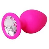 Silikonski analni plug | Pink veličina S