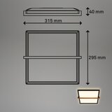 BRILONER 3845015 - led plafonsko svetlo LED/18W/230V 29,5x31,5 cm | Eponuda.com