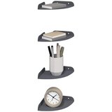  Lebdeća polica s policom 4 pcs Antracit 15 x 15 x 2 cm | shoptok.hr
