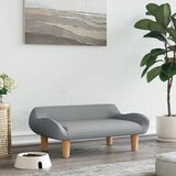 vidaXL Pasja postelja svetlo siva 70x40x24 cm blago Cene