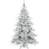 vidaXL Umetno Zložljivo Božično Drevo with LEDs z stojalom 210cm PVC | Shoptok.si