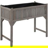 vidaXL Visoka greda z rastlinjakom 110x54x120 cm trden les jelke | Shoptok.si