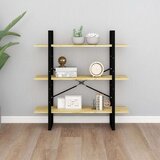 vidaXL Ormarić za knjige s 3 razine 100 x 30 x 105 cm od borovine | shoptok.hr