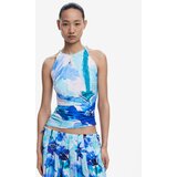 Desigual Krilo modra / voda / svetlo modra / bela | Shoptok.si