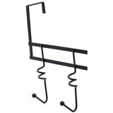 Premier Housewares Crna metalna vješalica za vrata 46 cm Jaxen – | shoptok.hr