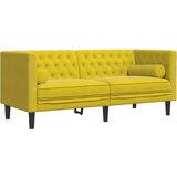 vidaXL Chesterfield sofa s jastucima za 2 osobe žuti baršun - Žuta 1 Dvosjedi | shoptok.hr