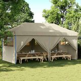 Šator za zabavu na sklapanje Sivo-smeđa 580 x 292 x 315 cm | shoptok.hr