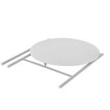 Zone Bela kovinska okrogla jedilna miza ø 70 cm Disc – | Shoptok.si