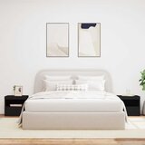  Noćni ormarići s LED svjetlima 2 kom crni 50 x 40 x 45 cm | shoptok.hr