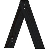 vidaXL Stolci 2 kom crni 40 x 40 x 45 cm od masivne borovine | shoptok.hr