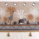Douceur d intérieur Smeđa/u prirodnoj boji pamučna zavjesa 140x240 cm Kenya Lodge – | shoptok.hr