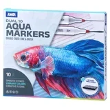 Dual 10, aqua marker, dupli vrh, miks, 10K