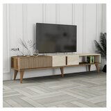 Hanah home milan - walnut, travertine walnuttravertine tv stand | ePonuda.com