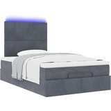 vidaXL Okvir kreveta s madracima tamnosivi 120x200 cm baršunasti | shoptok.hr