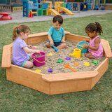 Kinder Home Dečiji drveni peskarnik – model sa 8 strana i 4 sedišta, 134,5×134,5 cm | Eponuda.com