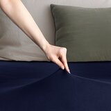 Restilo Tamno plava plahta s gumom od jeseya 220x200 cm Amber – | shoptok.hr