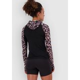 Mons Royale Bella Merino Hood Funkcijska majica rock leopard / black | Shoptok.si