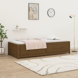  Dnevni ležaj smeđa boja meda 90x200 cm od masivne borovine | shoptok.hr
