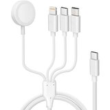 AVIZAR Univerzalni USB-C kabel za pametni telefon in tablicni magnetni polnilec za Apple Watch - bel, (20633125) Cene