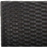  Vrtna klupa s jastucima crna 176 cm od poliratana | shoptok.hr