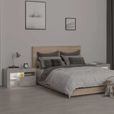  Noćni ormarići 2 kom s LED svjetlima boja betona 70x36,5x40 cm | Eponuda.ba