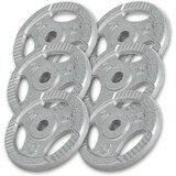 Gorilla Sports set tegova od livenog gvožđa 6x5 kg (30 mm u sivoj boji) | ePonuda.com