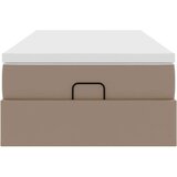vidaXL Otomanski posteljni okvir z vzmetnico kapučino 90x190 cm, (21611414) | Shoptok.si