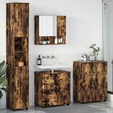 vidaXL Set namještaja za kupaonicu Zidne 4 pcs Dimljeni hrast Cijene
